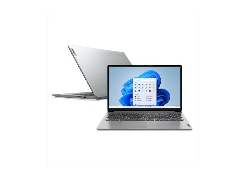 Notebook Lenovo IdeaPad 1i, Intel Core i5-1235U, Tela 15.6" HD, 8GB DD