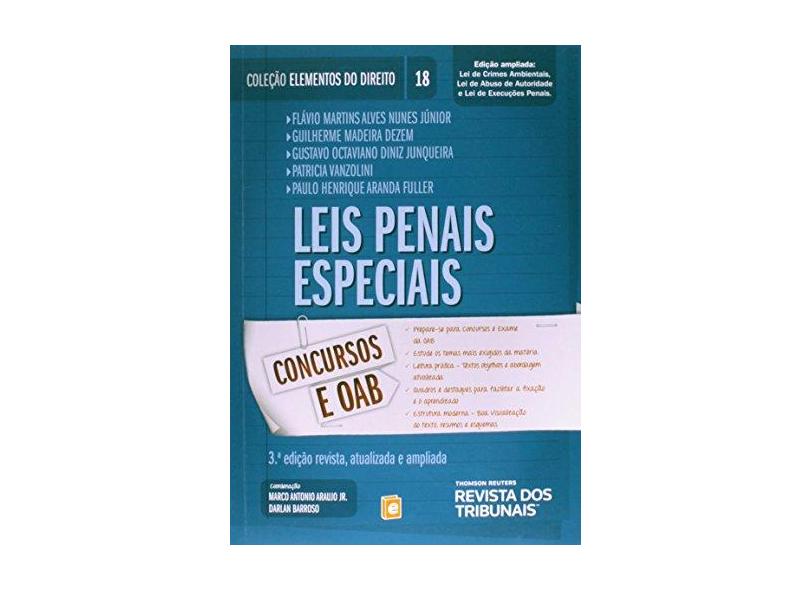 Leis Penais Especiais - Col. Elementos do Direito - Vol. 18 - 3ª Ed. 2014 - Barroso, Darlan; Junior, Marco Antonio Araujo - 9788520356425