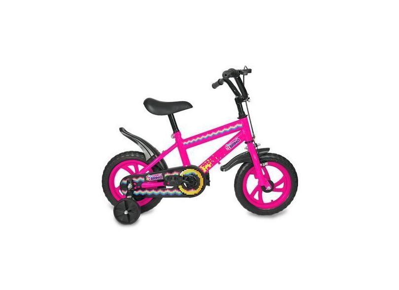 Bicicleta Infantil Aro 12 Conect Brinq Rodinhas De Apoio Brinquedo