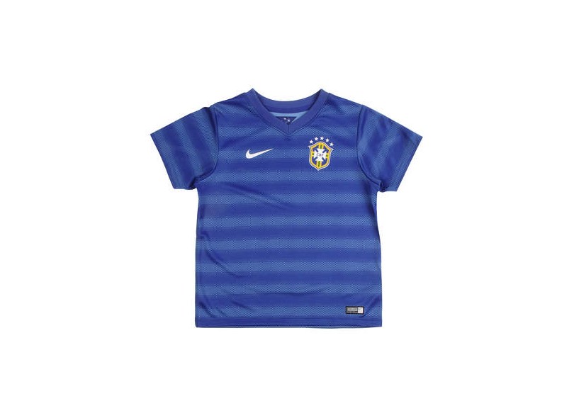Camisa Torcedor Brasil II 2014 Infantil sem Número Nike