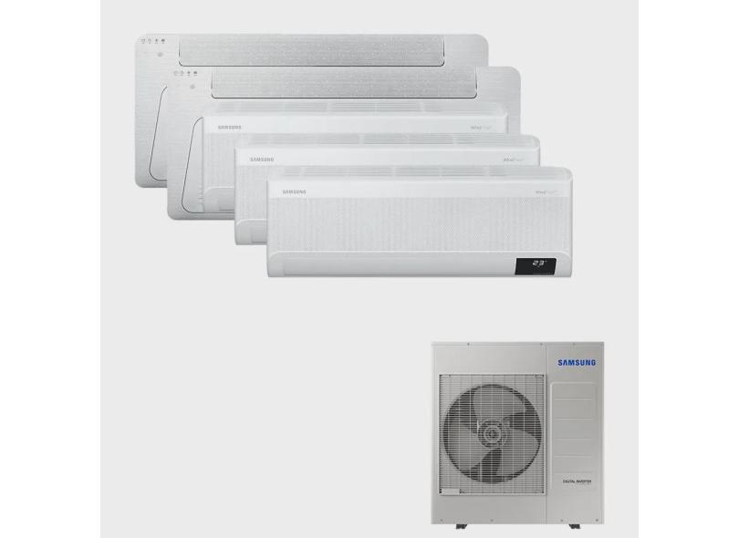 Ar Condicionado Multi Split Inverter Samsung fjm 34.000 btus q/f 220V + 2x Cassete 1 Via Wind Free 9.000 btus + 3x High Wall WindFree 9.000 btus