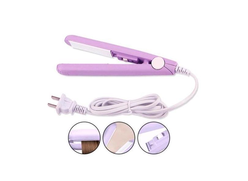 Chapinha Mini Ul E Rosa Alisadora Cabelo Portatil - Relet