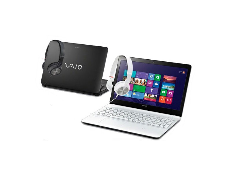 Notebook Sony Vaio Fit Intel Core i5 3337U 3ª Geração 4 GB de RAM HD 750 GB LED 15,5" Windows 8 SVF15213CBW