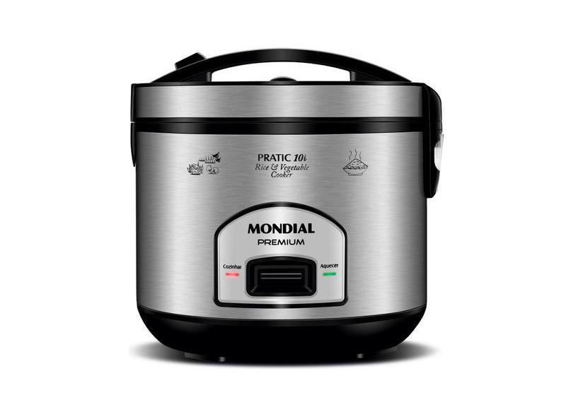 Panela Elétrica Arroz Mondial Pratic 10 Litros Pe-42-10x Panela elétrica arroz mondial pratic 10 litros pe-42-10x