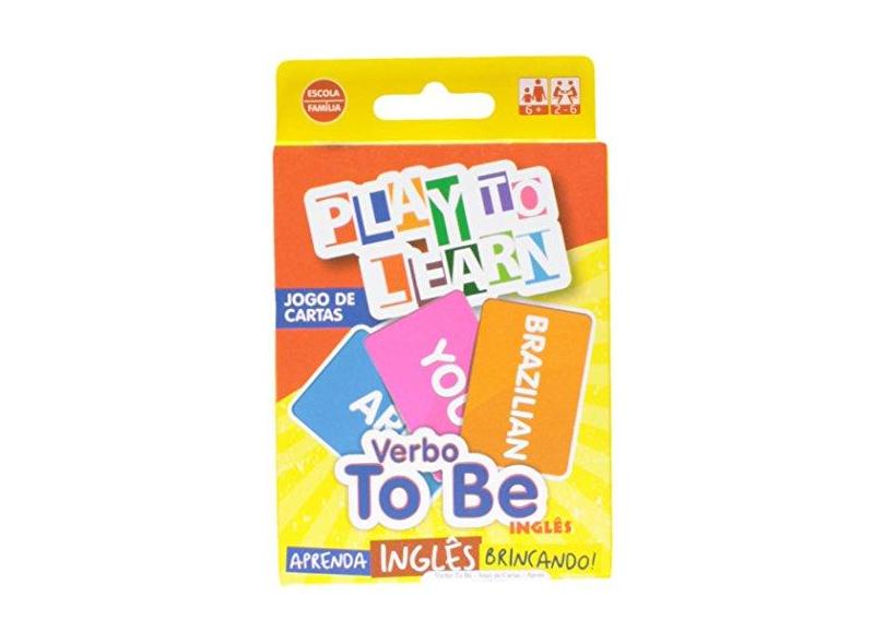 Aprenda Inglês Brincando - Jogo de Cartas - Verbo To Be - Play To Learn - 9788568286012