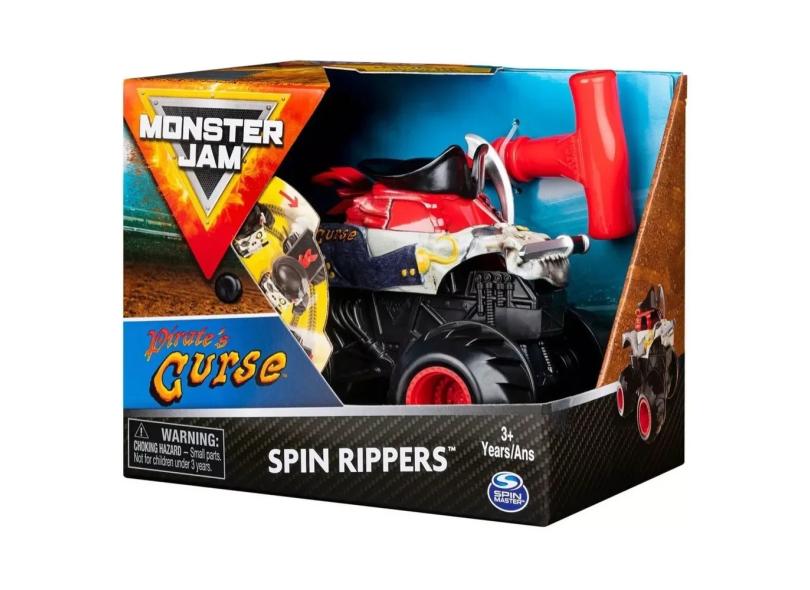 Monster Jam Spin Rippers Pirate's Curse Escala 1:43 Original com o ...