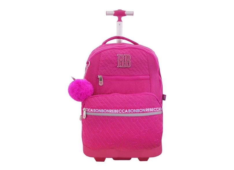 Mochila com Rodinhas Escolar Clio Style Rebecca Bonbon com Compartimento para Notebook