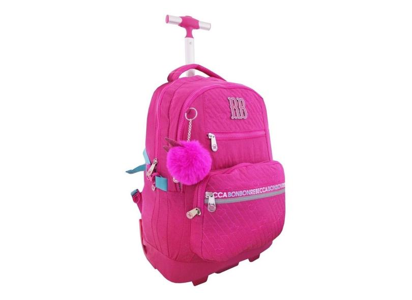 Mochila com Rodinhas Escolar Clio Style Rebecca Bonbon com Compartimento para Notebook