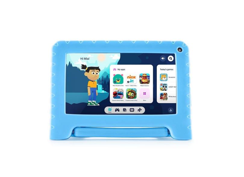 Tablet Multi Galinha Pintadinha com Controle Parental 7 pol 4GB RAM 64GB Android 13 Quad Core + Case + Wi-fi - NB419