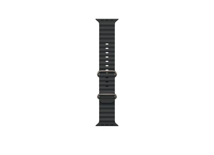 Apple Watch Band - Ocean Band - 49 mm - Preto - Tamanho único (cabe na maioria dos pulsos)