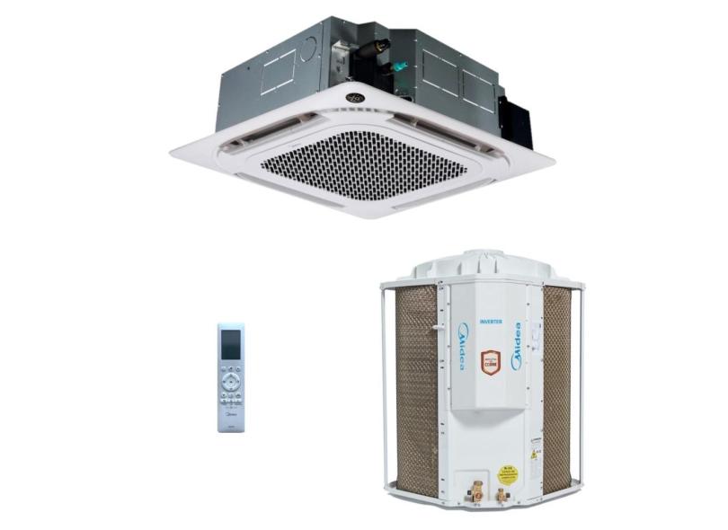 Ar-Condicionado Split Cassete Inverter 4 Vias Midea Connect 58.000 BTUs R-32 Só Frio 220V Monofásico