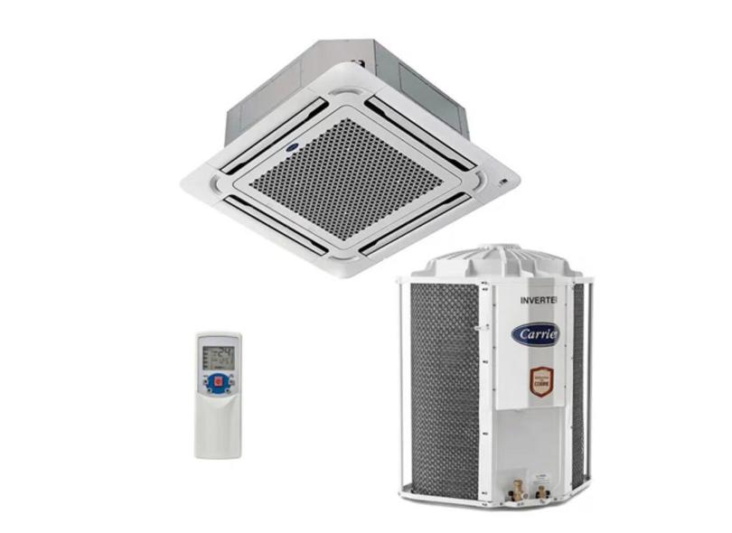 Split Cassete 4 Vias Midea Inverter 23 000 btu h So Frio R32 220V 1f