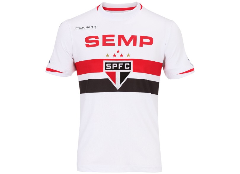 Camisa Jogo São Paulo I 2014 com Número Penalty