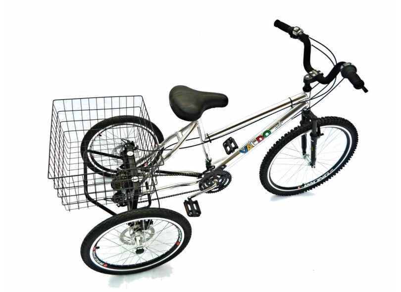 Bicicleta Triciclo Valdo Bike 21 Marchas Aro 26 Alumínio