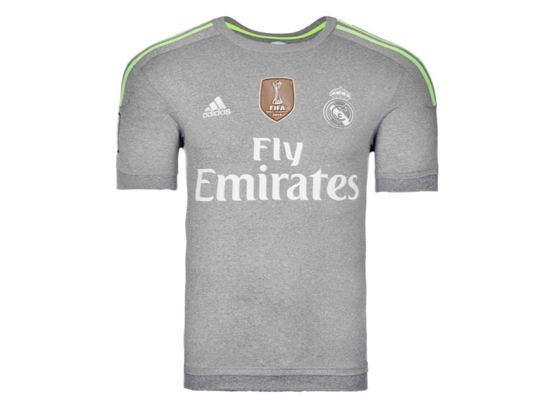 Camisa Torcedor Real Madrid II 2015/16 com Número Adidas