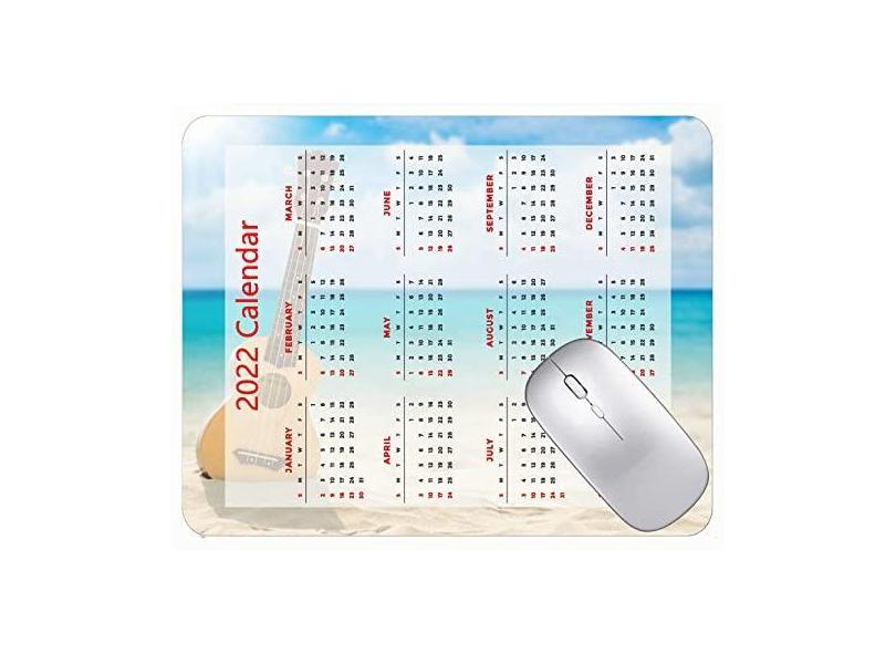 Mouse pad para jogos com design especial 2022, mouse pad para guitarra, praia, mar, nuvens, antiderrapante, mouse pad de borracha