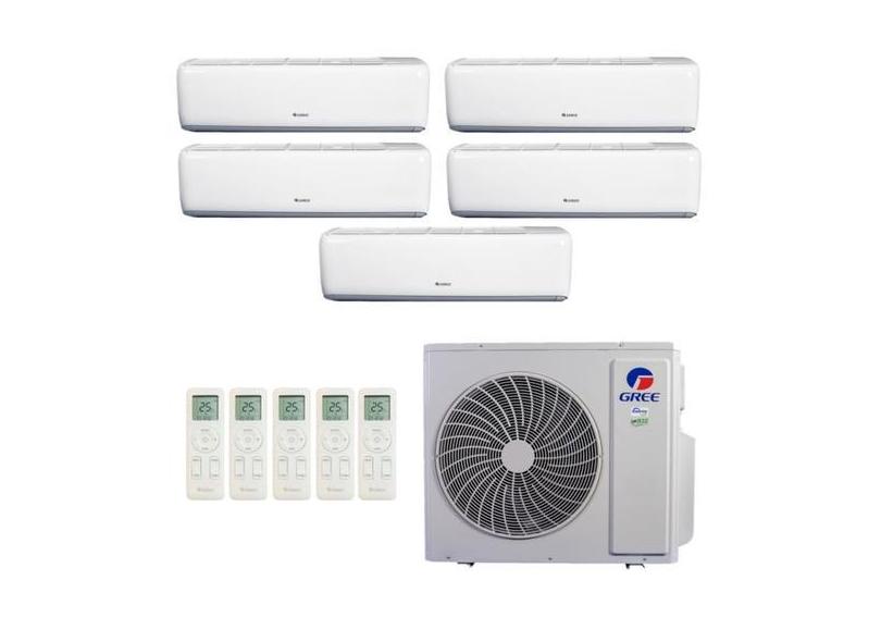 Ar-Condicionado Multi Split Inverter Gree 48.000 (3x Evap HW 9.000 + 1