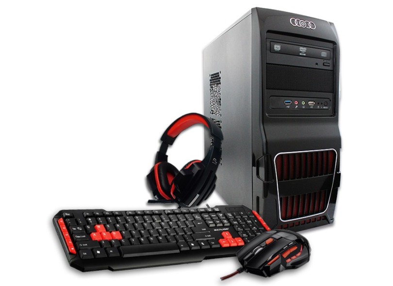 PC Oficina dos Bits Gamer Intel Core i5 3470 3.6 GHz 8 GB 2048 GB GeForce GTX 1050 Bits Geek II