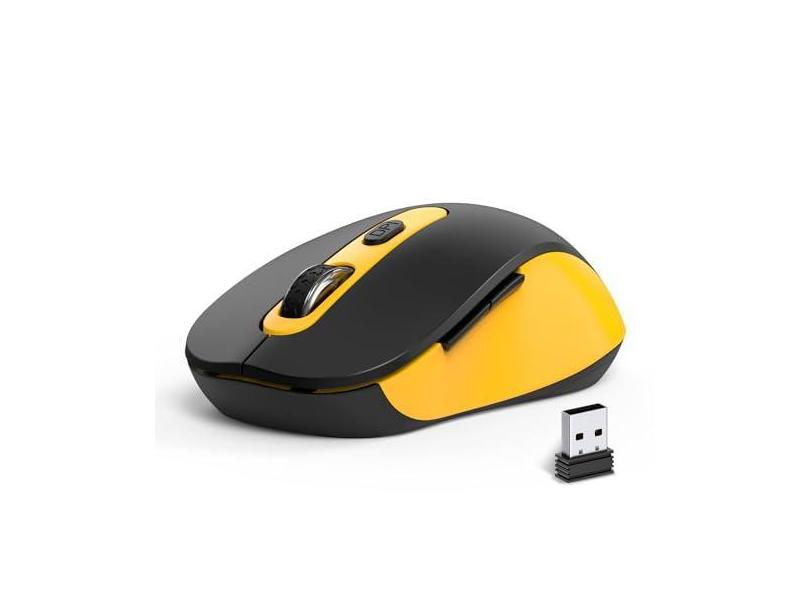 Mouse sem fio para laptop, PC, Chromebook, Mac, MacBook, mouse silencioso sem fio com nano receptor USB, botão lateral, 2400 DPI, rolo antiderrapante, mouse de computador sem fio ergonômico de 6