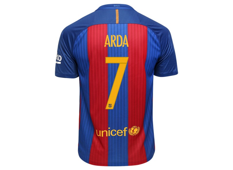 Camisa Torcedor Barcelona I 2016/17 com Número Nike