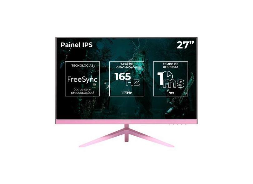 Monitor Gamer Pichau Centauri Cr27p Ips 2k 1ms 165hz, Fsync PG-CTRP-PINK01