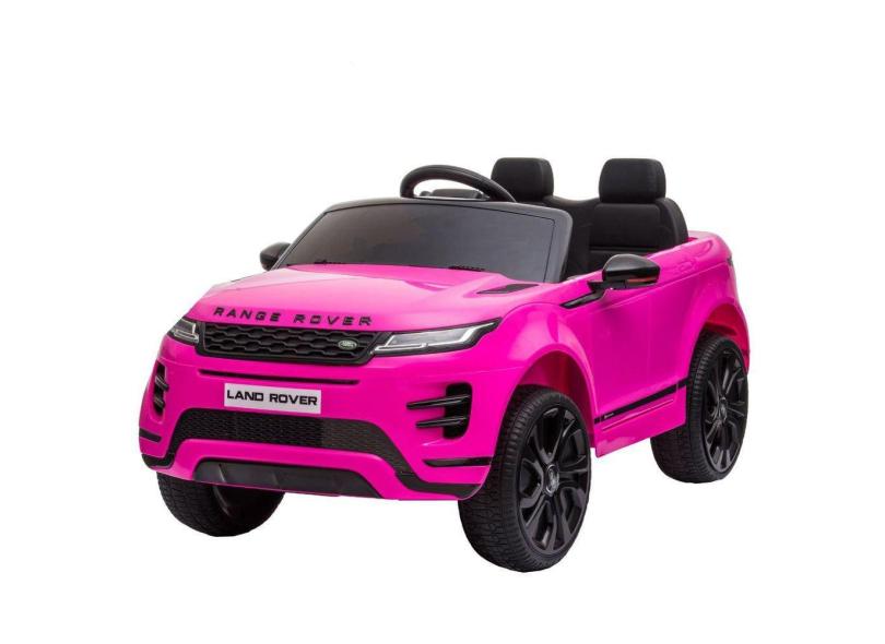 Mini Carro Elétrico Infantil Criança 12V Land Rover Evoque Controle Remoto Rosa Brinqway BW-128RS