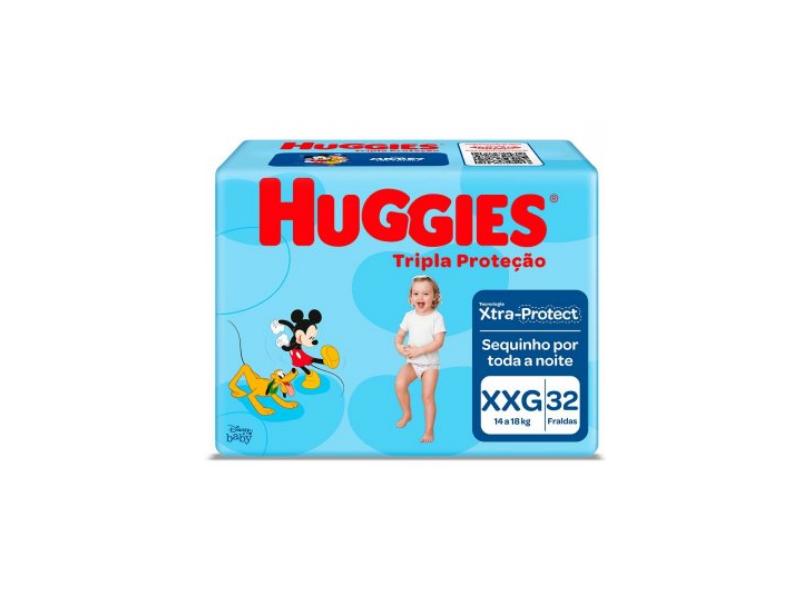 Fralda Huggies Disney Tripla Proteção XXG 32 Und 14 - 18kg