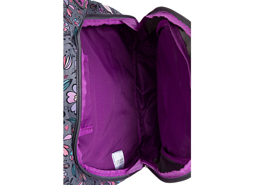 Mochila Escolar Risca Flores II