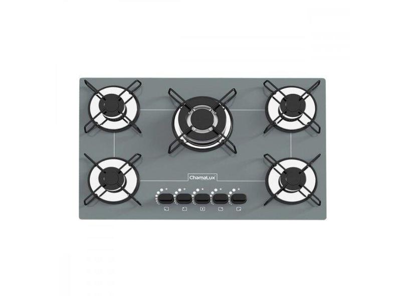 Cooktop 5 Bocas Acendimento Autom tico Glp Chamalux