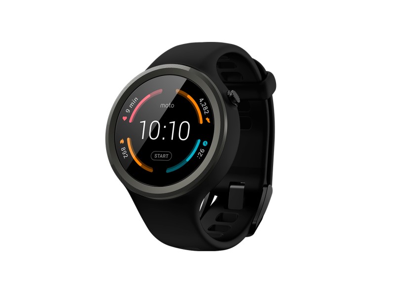 Smartwatch Motorola Moto 360 Sport Preto Bluetooth, Wi-Fi e