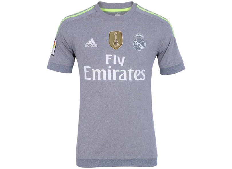 Camisa Torcedor Real Madrid II 2015/16 sem Número Adidas