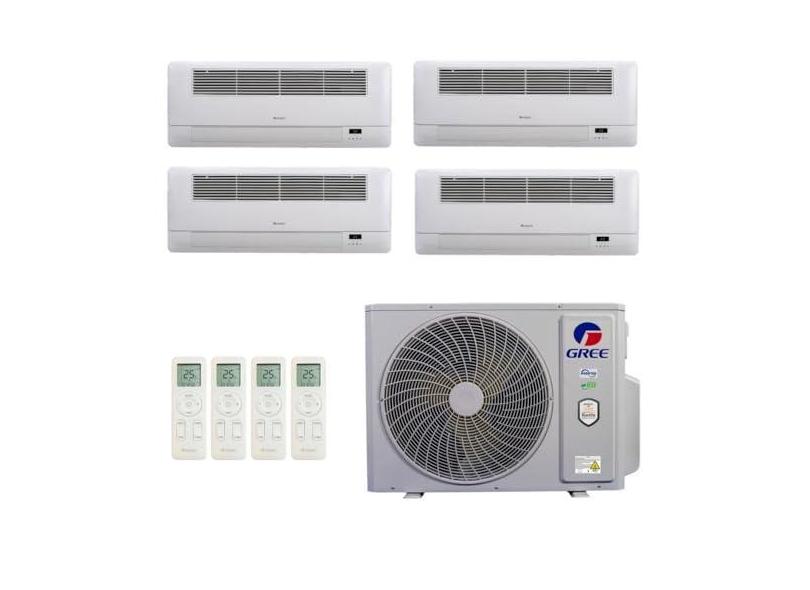 Ar-Condicionado Multi Split Inverter R-32 Gree 36.000 (4x Evap Cassete 1 Via 12.000) Quente/Frio 220V