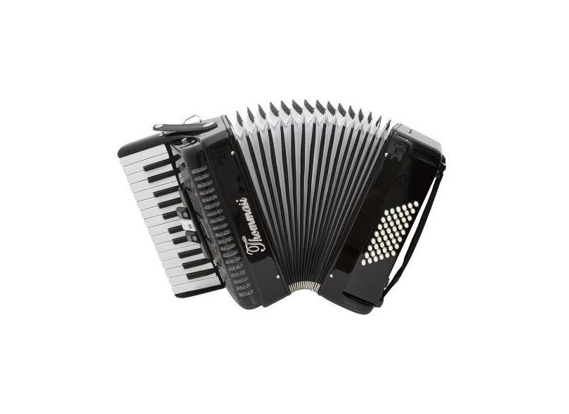 Acordeon 48 Baixos 26 Teclas Ta 4803 Preto Thommasi F097