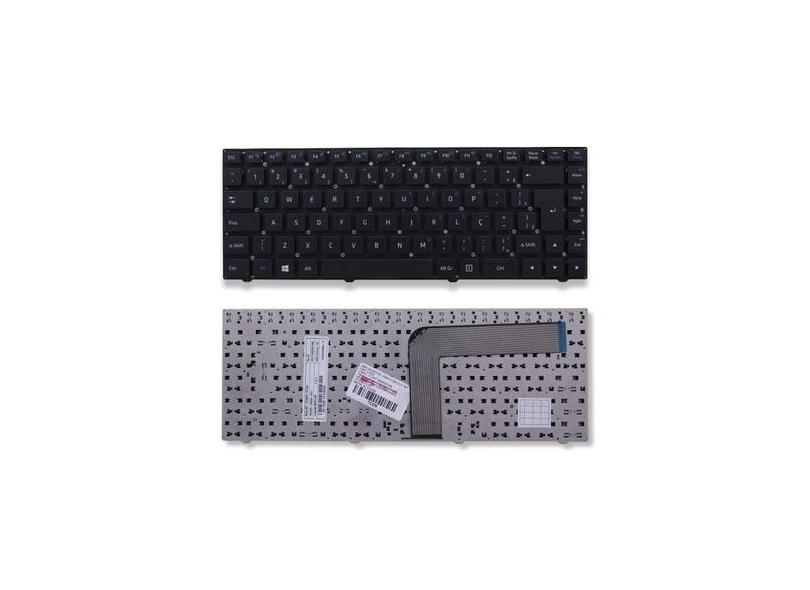 Teclado para Notebook bringIT compatível com CCE Ultra Thin U25L  Pret