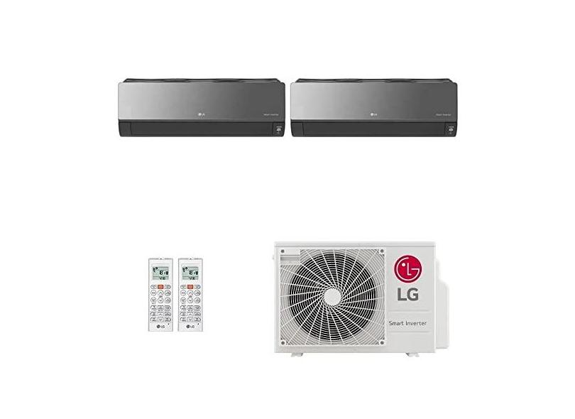 Ar-Condicionado Multi Split Inverter LG 21.000 (1x Evap HW Artcool 9.000 + 1x Evap HW Artcool 18.000) Quente/Frio 220V