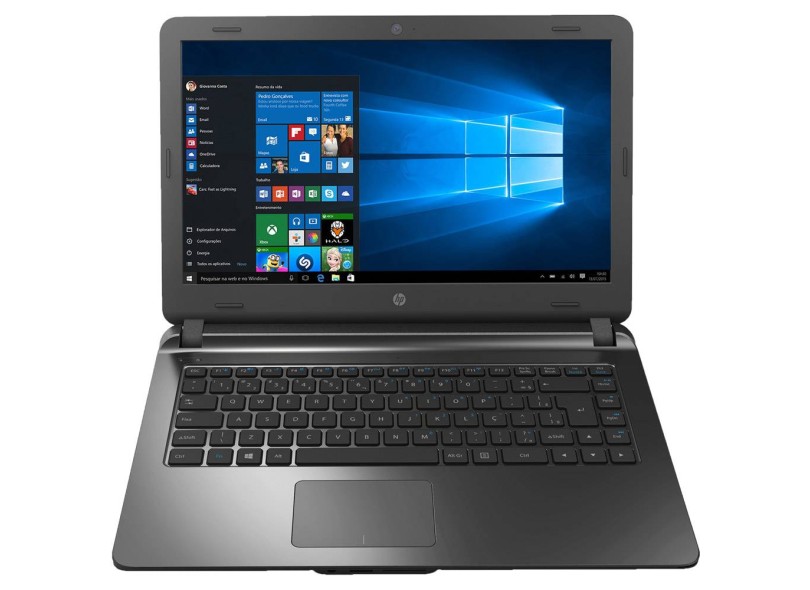 Notebook HP Intel Core i3 5005U 5ª Geração 4GB de RAM HD 500 GB 14" Windows 10 Home 14-AP020
