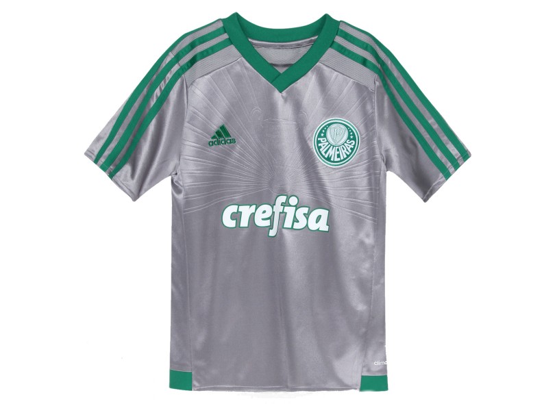 Camisa Torcedor Palmeiras III 2015 Infantil sem Número Adidas