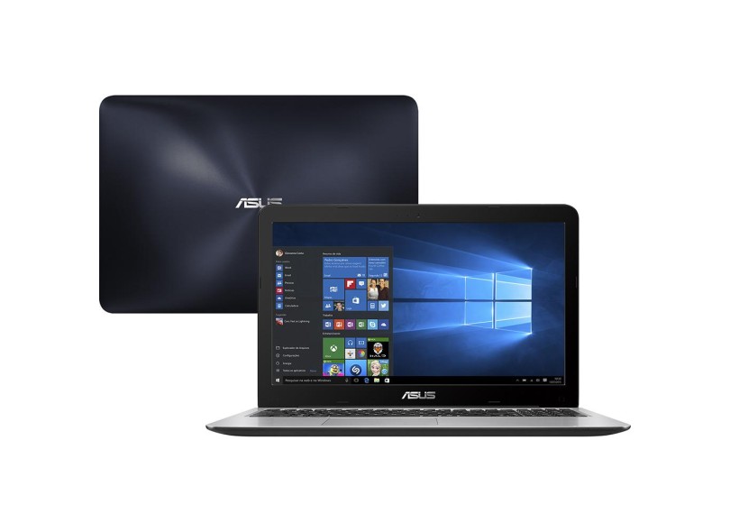 Notebook Asus X Intel Core i5 7200U 7ª Geração 8 GB de RAM 256.0 GB 15.6 " GeForce 930MX Windows 10 X556UR-XX478T