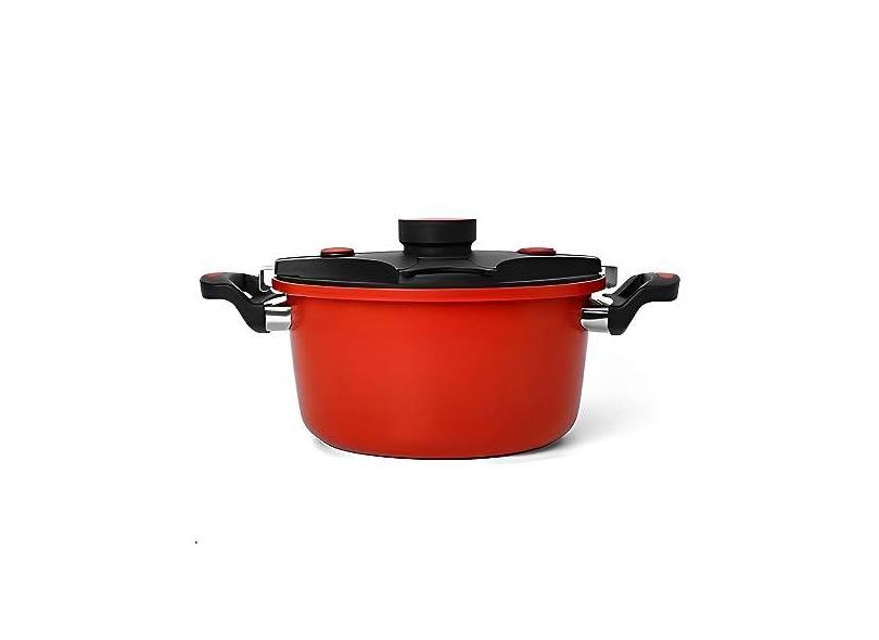 Panela De Pressão De Indução Em Alumínio Cerâmico 24cm