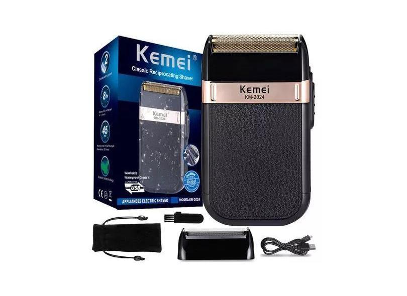 Barbeador Kemei Shaver Km-2024: Qualidade Garantida No Barbear - Melho