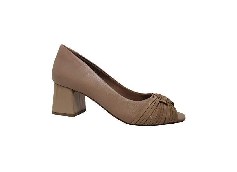 Peep Toe Feminino Di Mariotti 9340091 Nude em Promoção é No Buscapé