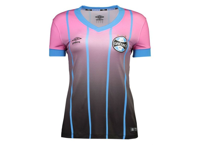 Camisa Edição Especial Feminina Grêmio Outubro Rosa 2016 Umbro