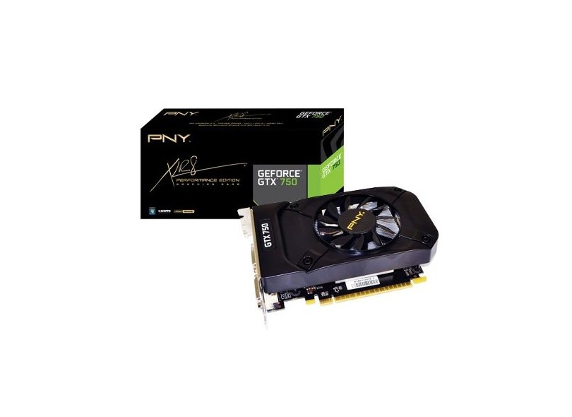 Placa de Video NVIDIA GeForce TX 750 1 GB DDR5 128 Bits PNY VCGGTX7501XPB