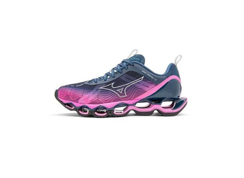 Tenis Mizuno Wave Prophecy X Rosa E Azul com o Melhor Preco e no Zoom