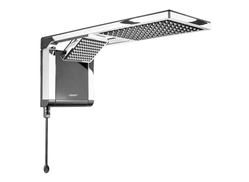 Chuveiro Elétrico Lorenzetti Acqua Duo Ultra 127V 5500W Preto e Cromado