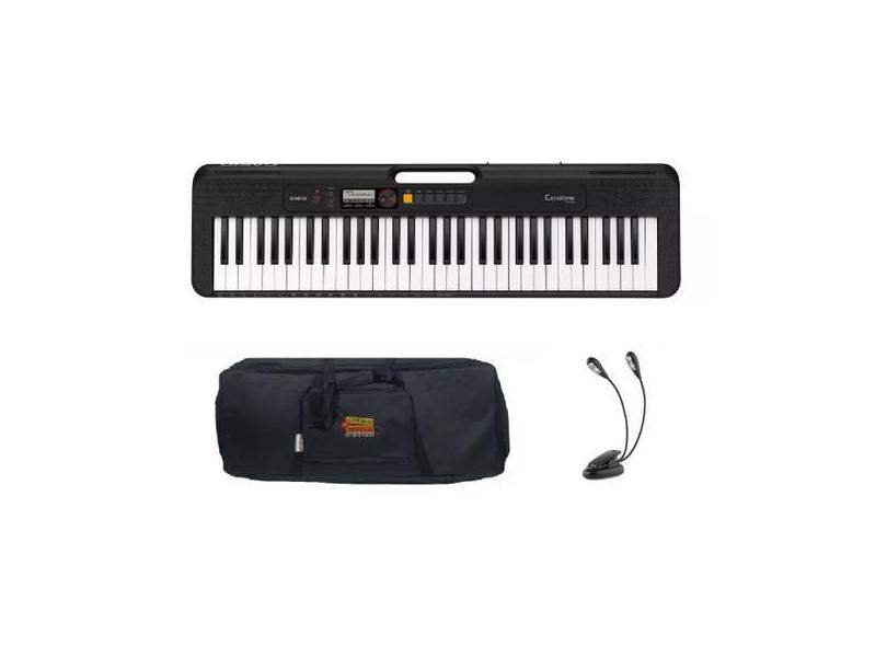 Teclado Casio Casiotone CT-S200 BK Com Capa e Luminária Kit