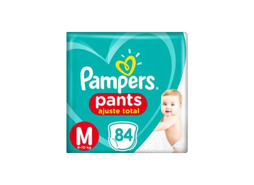 Fralda de Vestir Pampers Pants Ajuste Total M 84 Und 6 - 10kg