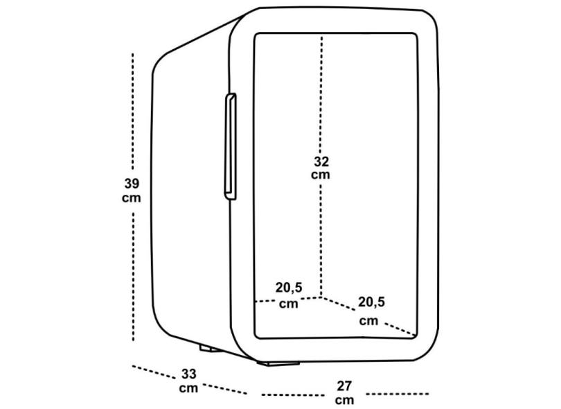 Mini Geladeira Mini Cool 15 l Premium MG15L