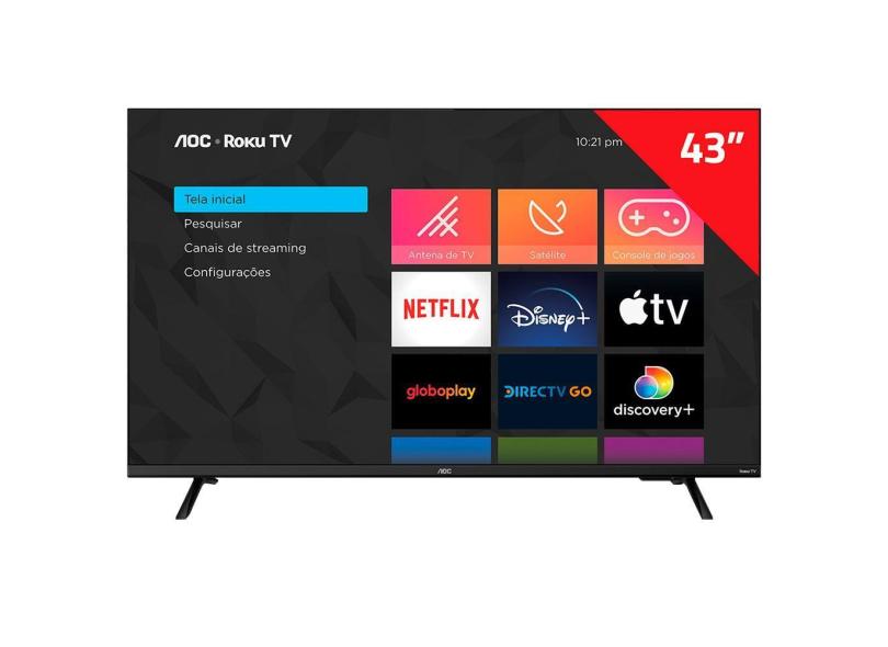 Smart TV TV DLED 43" AOC Full HD 43S5135/78G