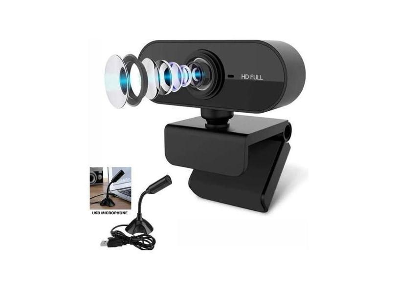 Webcam Full HD 1080p  Microfones Integrados  Privacidade - Altomex